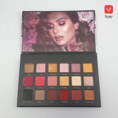 پالت سایه هدی بیوتی رزگلد مدل ریمسترد Rose Gold HUDABEAUTY
