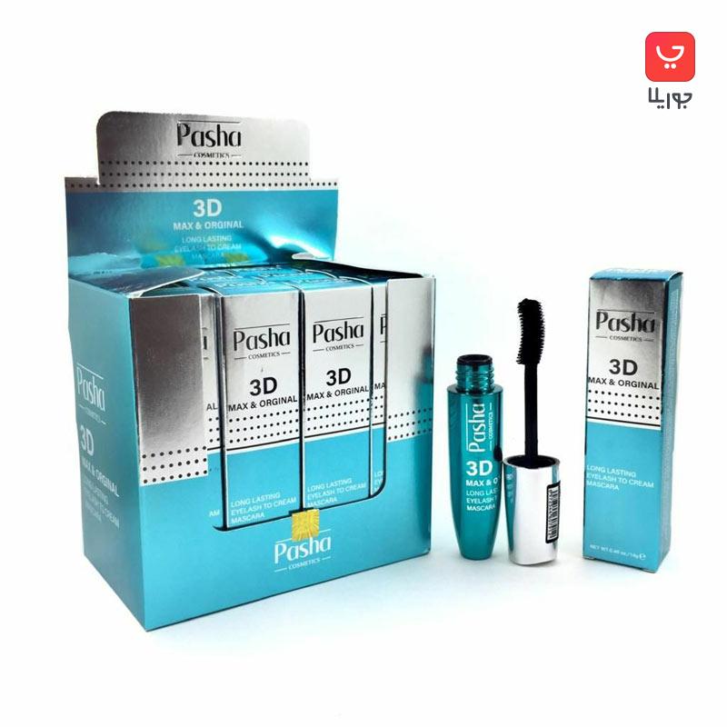 ریمل ژله ای حجم دهنده و بلندکننده پاشا Pasha مدل فرچه کج