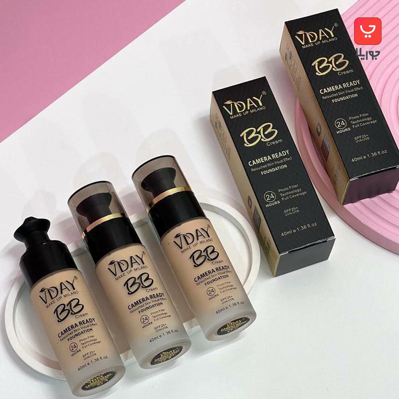 کرم پودرشیشه ای ویدی مدل بی بی کرم VDAY BB Cream حاوی SPF25