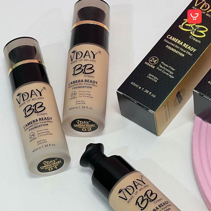 کرم پودرشیشه ای ویدی مدل بی بی کرم VDAY BB Cream حاوی SPF25