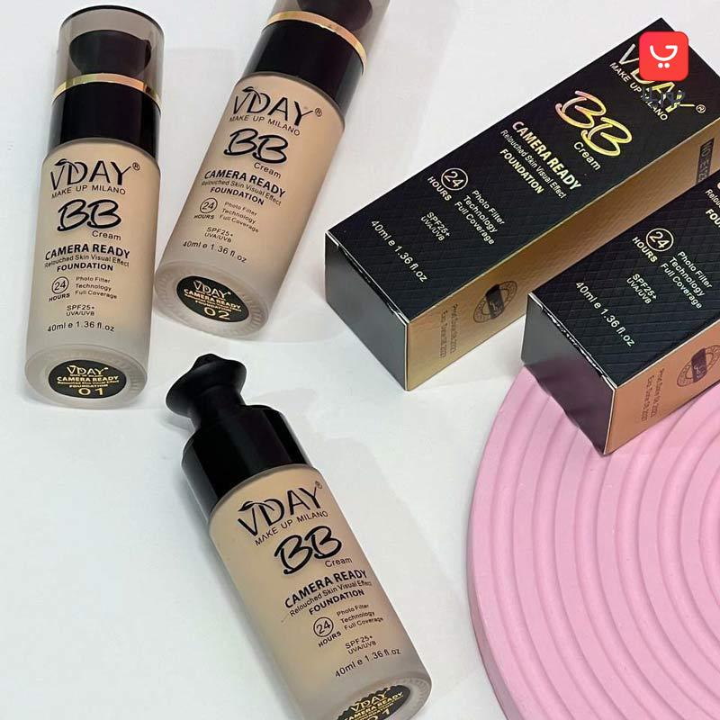 کرم پودرشیشه ای ویدی مدل بی بی کرم VDAY BB Cream حاوی SPF25