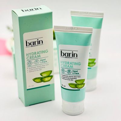 کرم مرطوب کننده دست و صورت بارین بیوتی Barin تیوپی مدل آلوئه ورا