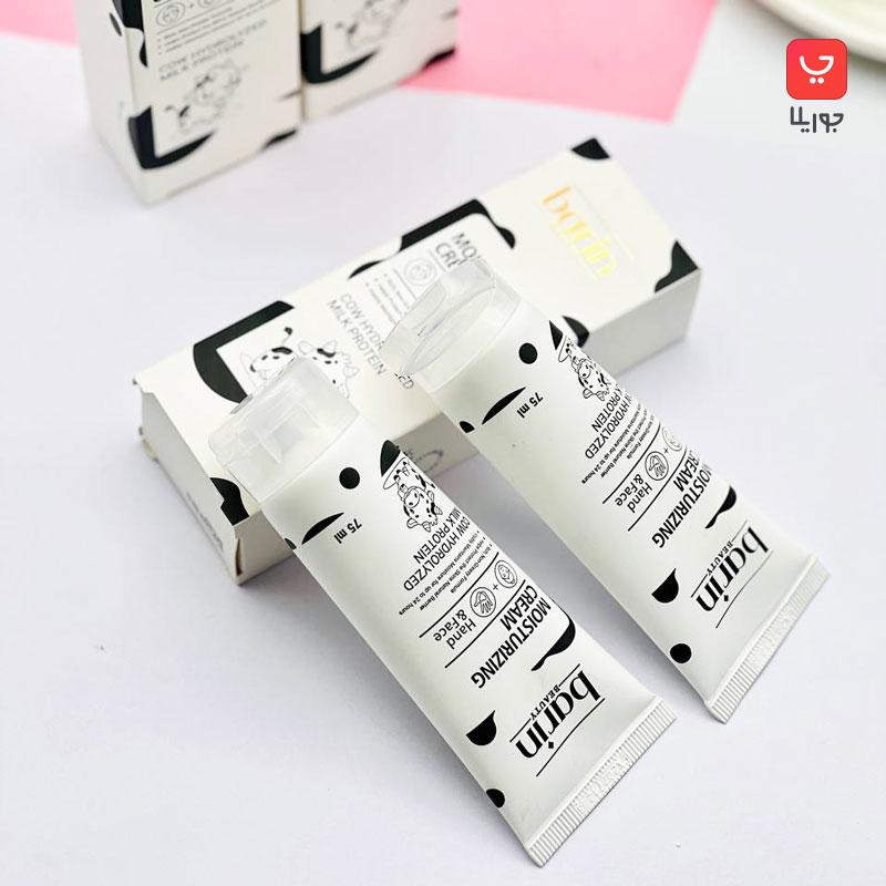 کرم مرطوب کننده تیوپی بارین بیوتی Barin مدل شیر گاو مناسب دست و صورت