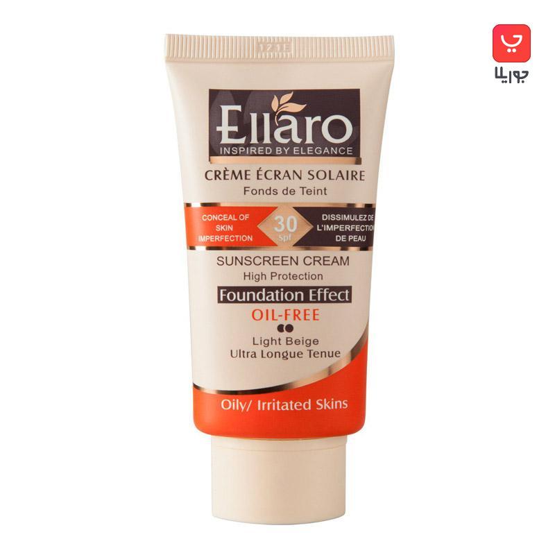 کرم ضد آفتاب الارو SPF30 فاقد چربی Ellaro Sunscreen Oil Free