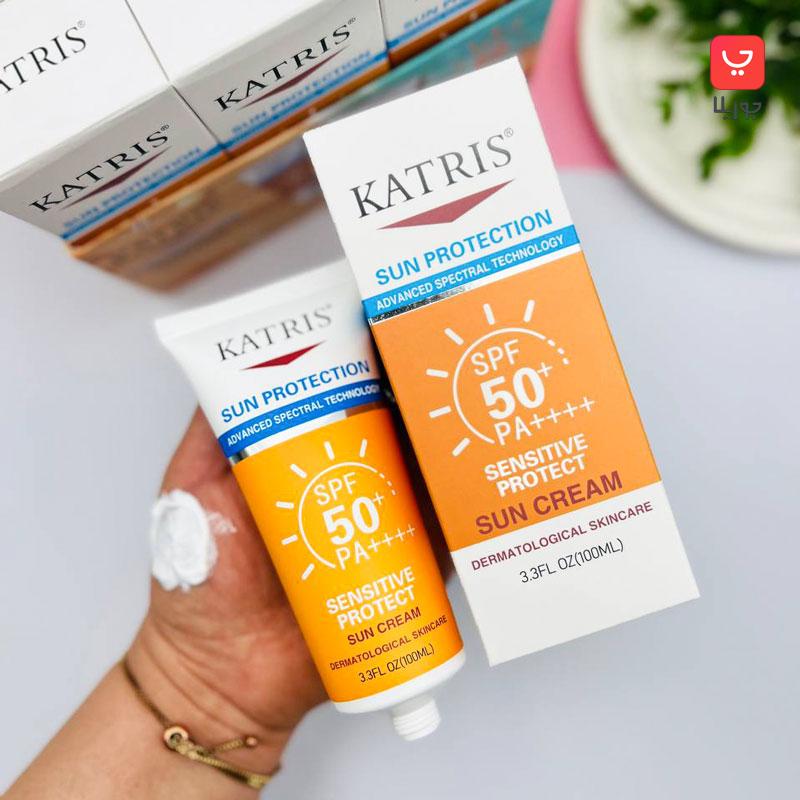ضد آفتاب بی رنگ کاتریس Katris حاوی spf50 محافظت قوی با قیمت مناسب
