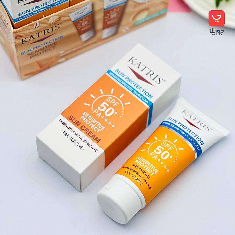 ضد آفتاب بی رنگ کاتریس Katris حاوی spf50 محافظت قوی با قیمت مناسب
